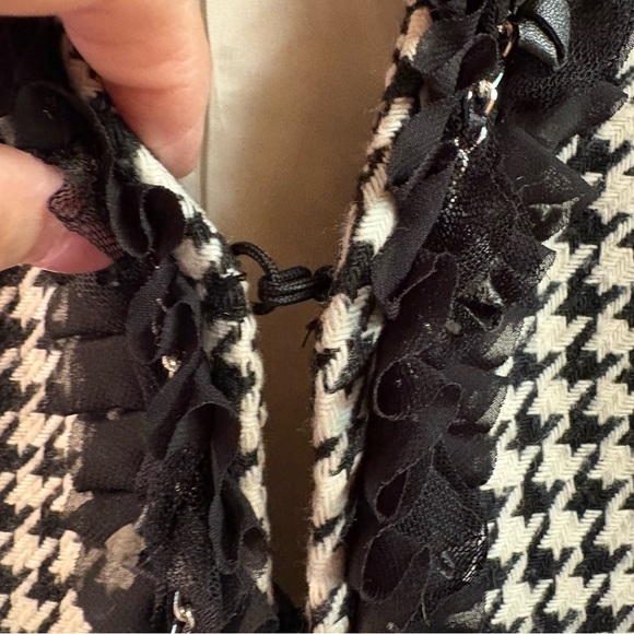 WHITE HOUSE BLACK MARKET Houndstooth Jacket, NWT, Size 10 - Picture 4 of 8